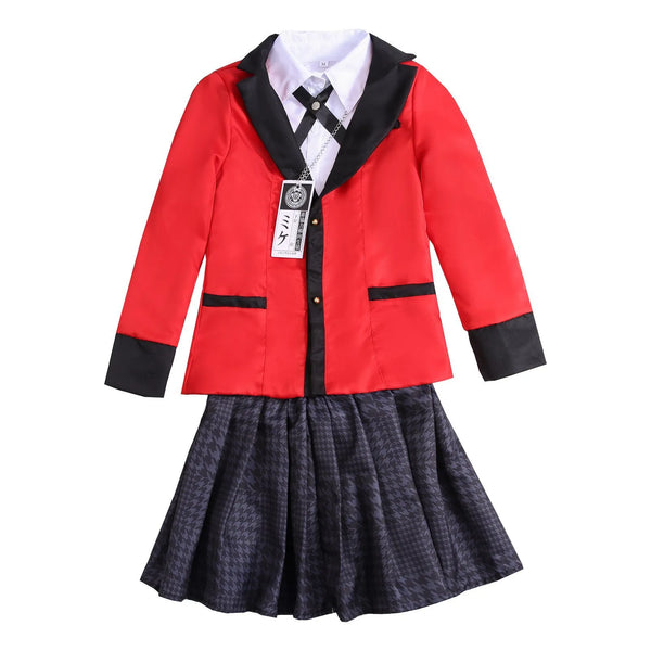 Cosplay Jabami Yumeko anime Kakegurui uniforme
