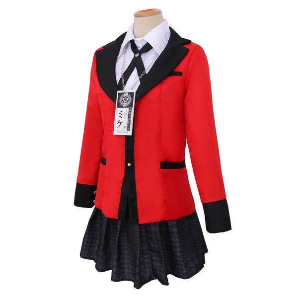 Cosplay Jabami Yumeko anime Kakegurui uniforme